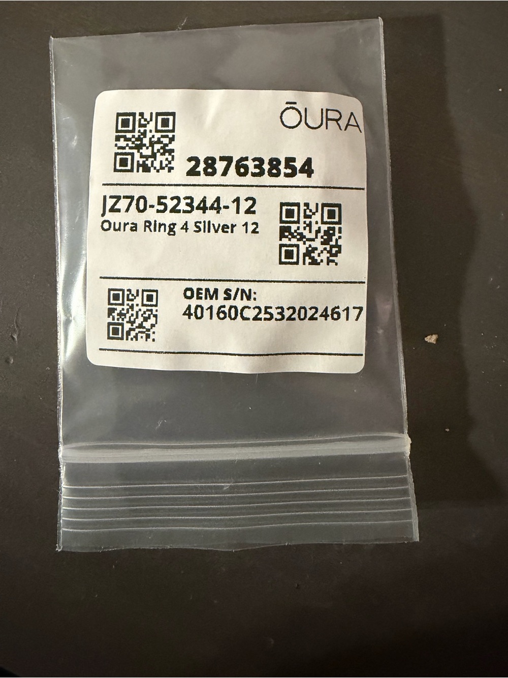 Oura ring 4 size 12